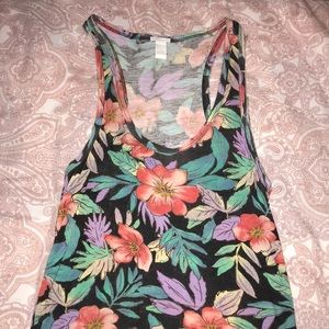 Flowered tank top